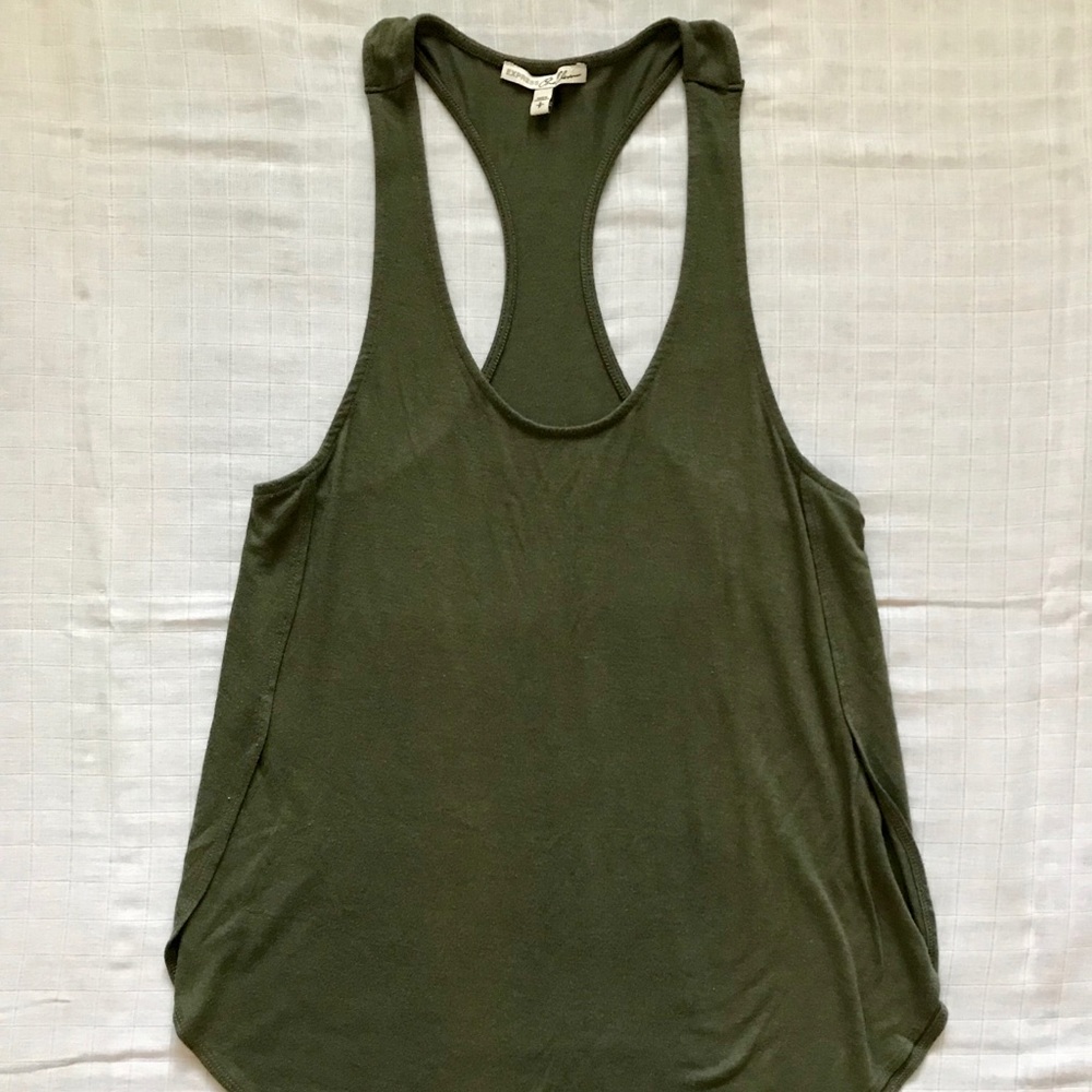 Express • Tank Top • Olive Green • Size: Small